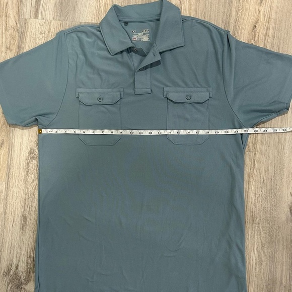 Under Armour Golf Polo Men’s HeatGear Performance Short Sleeve Shirt Blue Size M - Picture 3 of 7
